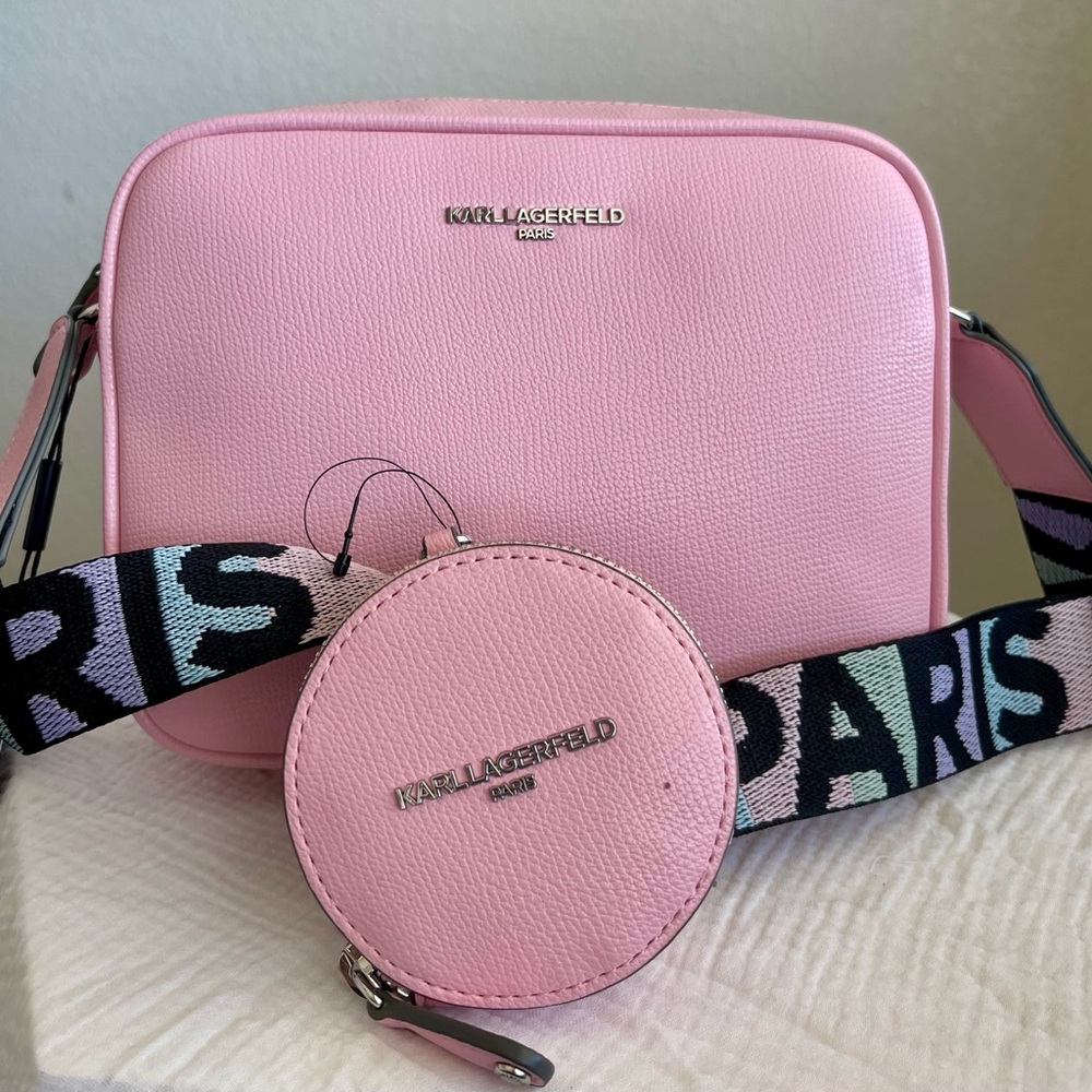 Karl Lagerfeld Pink Crossbody Paris Bag